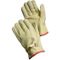 Pip PIP Top Grain Cowhide Drivers Gloves, Straight Thumb, Quality Grade, Pull, L 68-158/L
